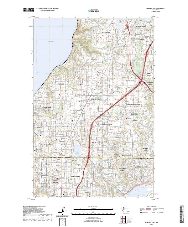 Edmonds East topographic map thumbnail