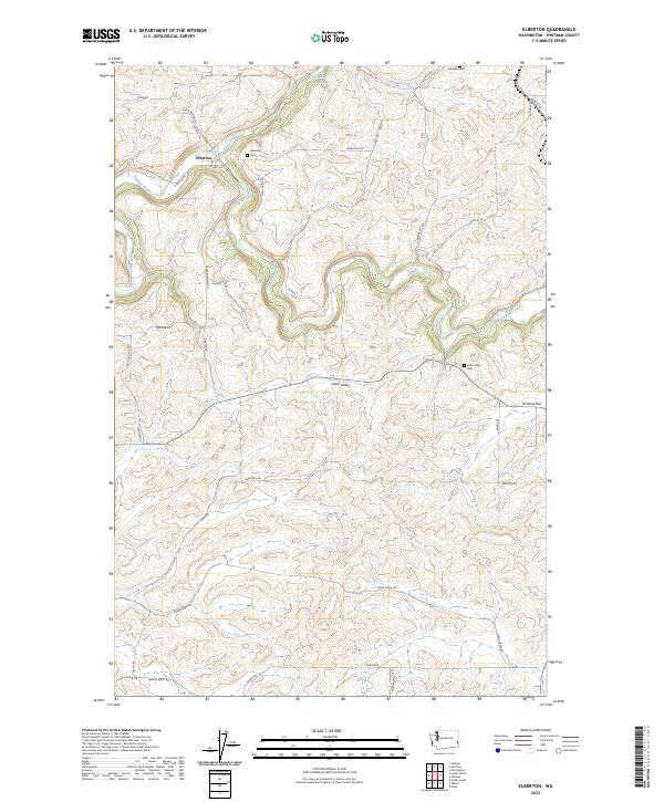 Elberton topographic map thumbnail