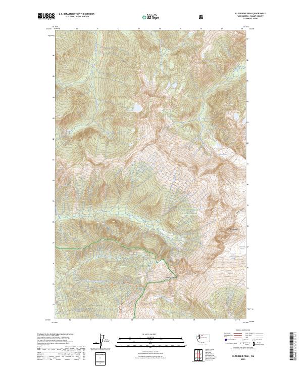 Eldorado Peak topographic map thumbnail