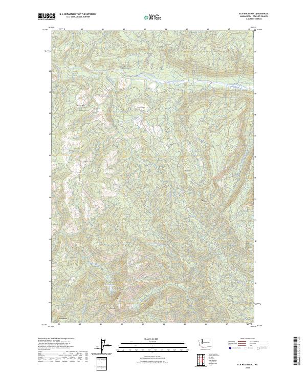 Elk Mountain topographic map thumbnail