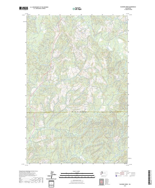Elkhorn Creek topographic map thumbnail