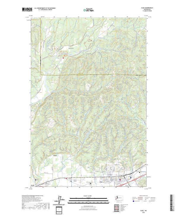 Elma topographic map thumbnail