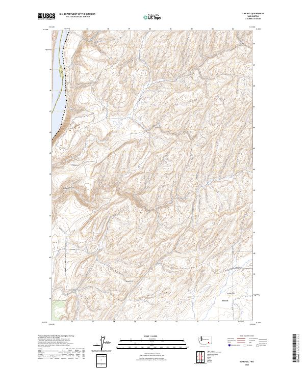 Elwood topographic map thumbnail