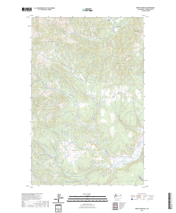 Empey Mountain topographic map thumbnail