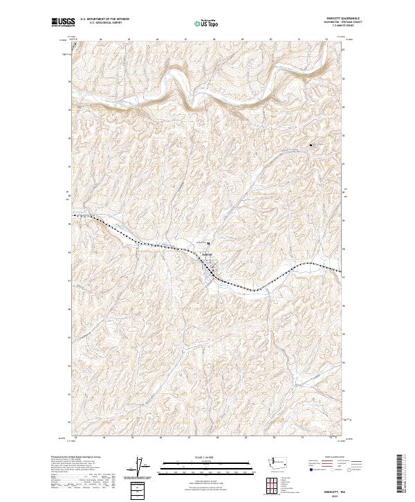 Endicott topographic map thumbnail