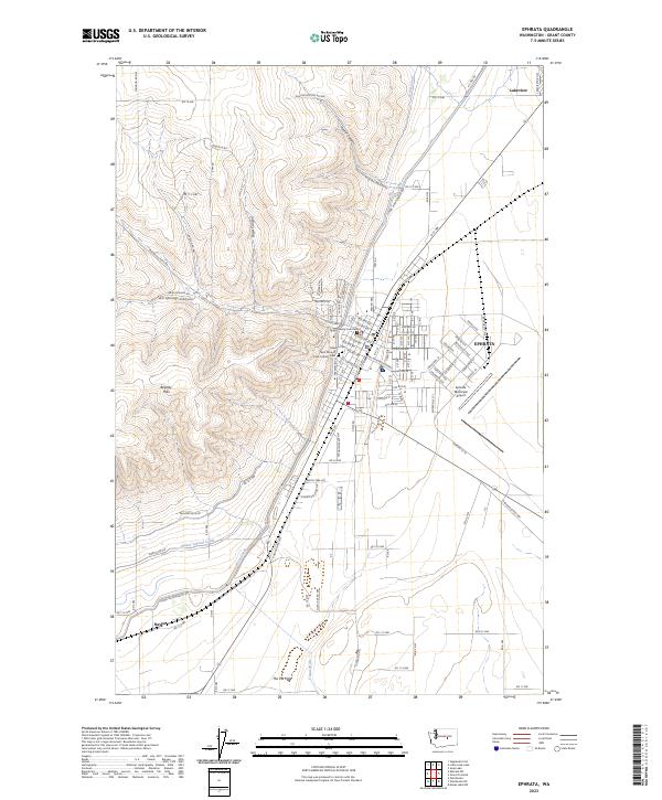 Ephrata topographic map thumbnail