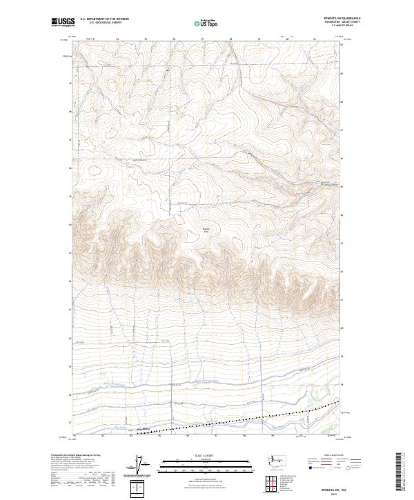 Ephrata SW topographic map thumbnail