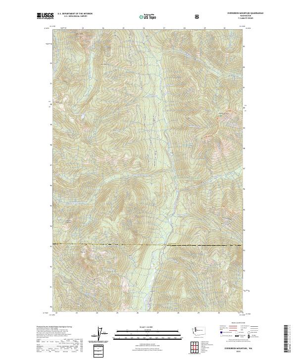 Evergreen Mountain topographic map thumbnail