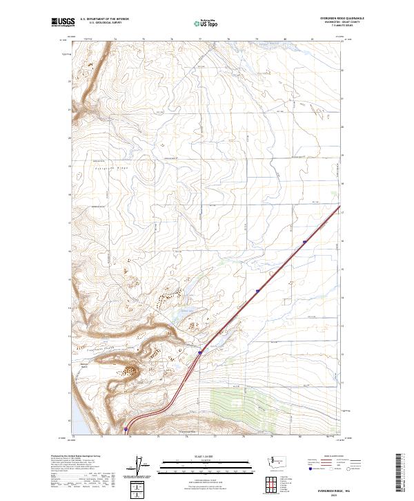 Evergreen Ridge topographic map thumbnail
