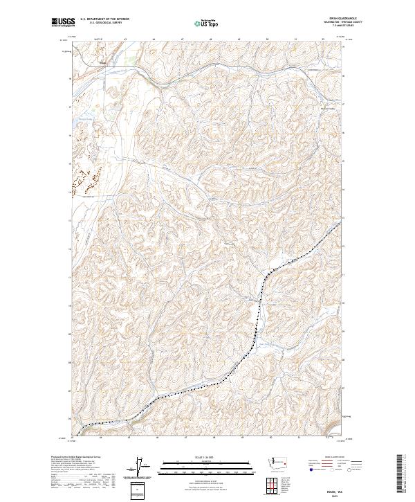 Ewan topographic map thumbnail