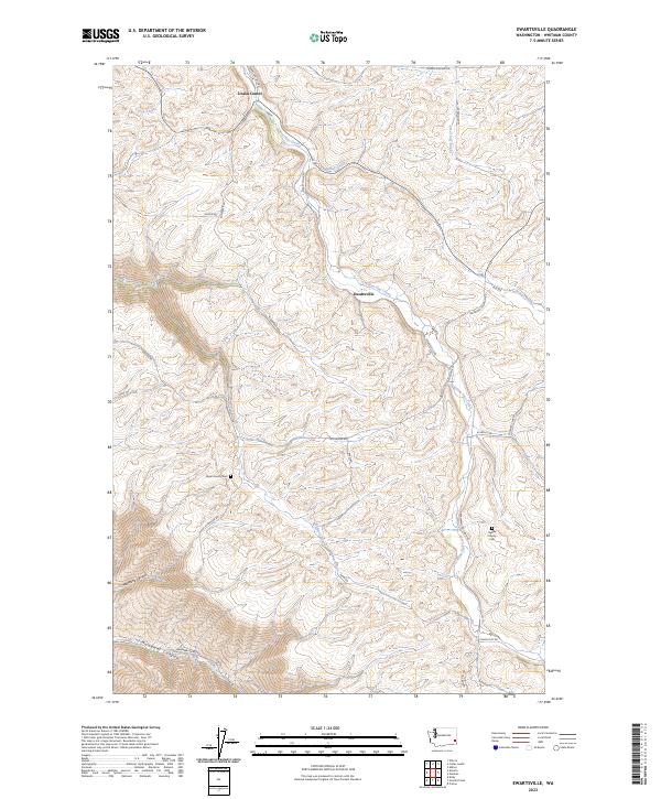 Ewartsville topographic map thumbnail