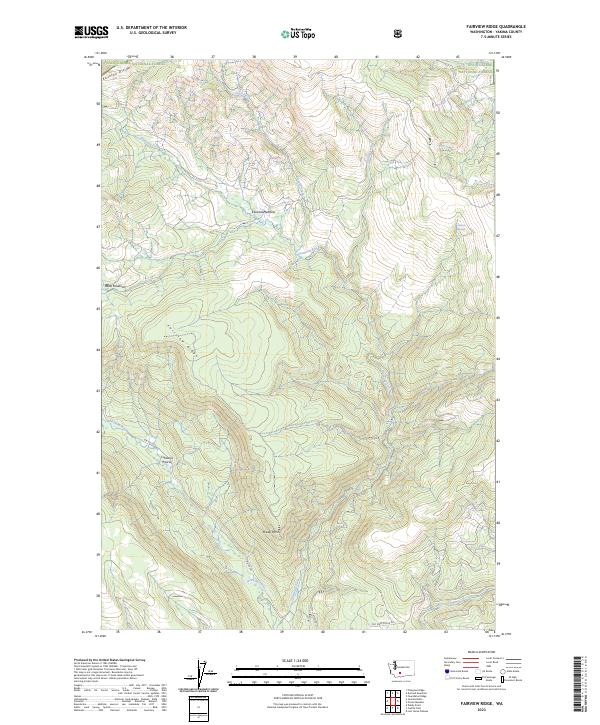 Fairview Ridge topographic map thumbnail