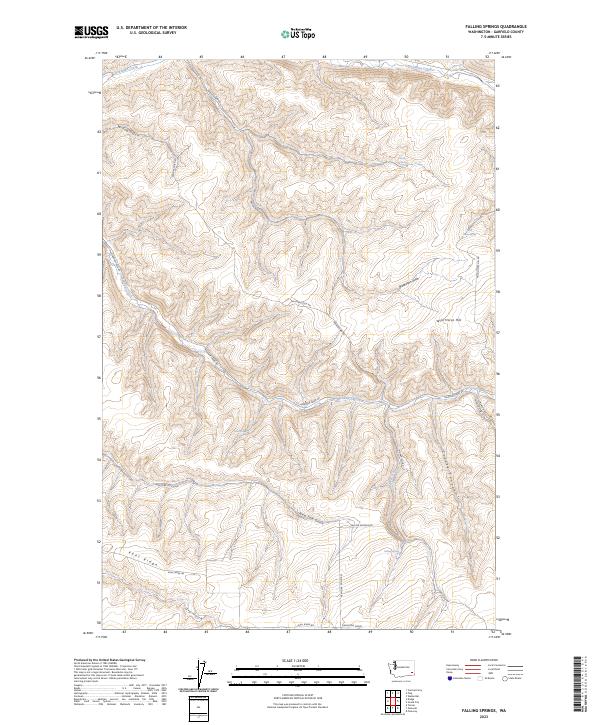 Falling Springs topographic map thumbnail