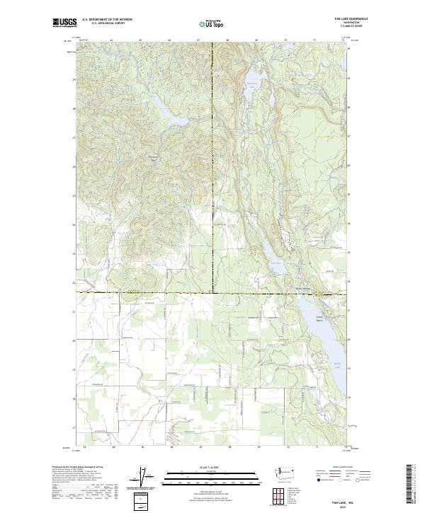 Fan Lake topographic map thumbnail