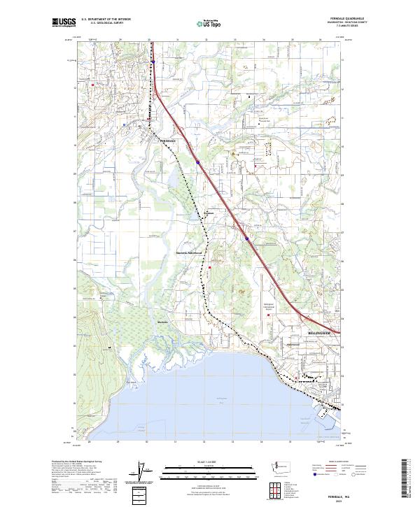 Ferndale topographic map thumbnail