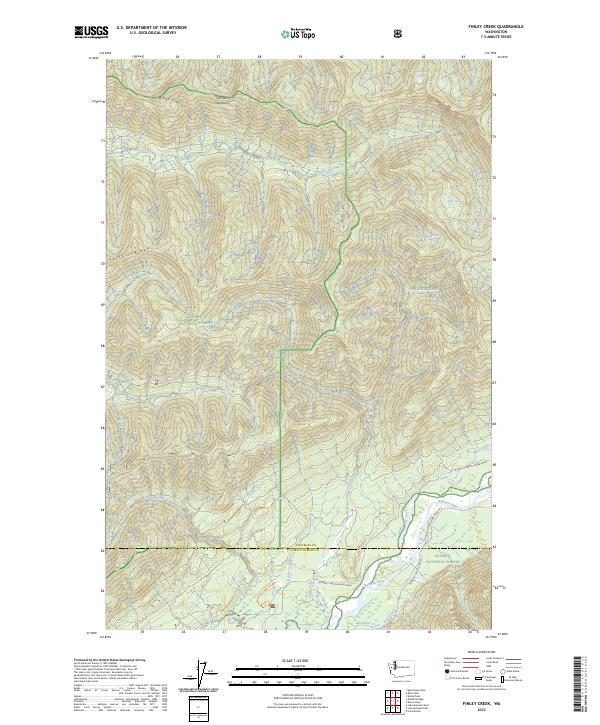 Finley Creek topographic map thumbnail