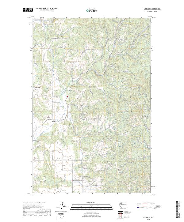 Foothills topographic map thumbnail