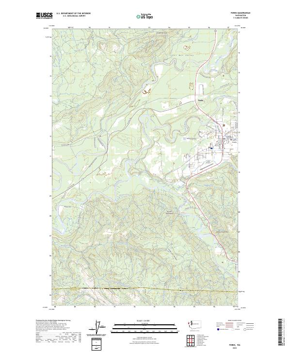 Forks topographic map thumbnail