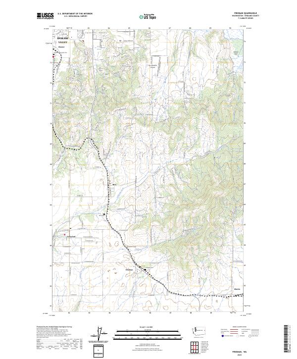 Freeman topographic map thumbnail
