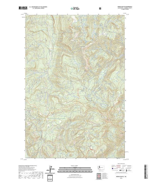 French Butte topographic map thumbnail