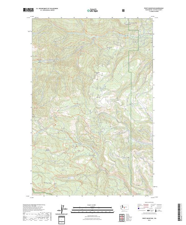 Frost Mountain 2023 topographic map thumbnail