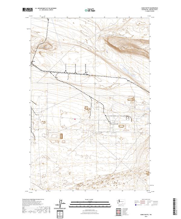 Gable Butte 2023 topographic map thumbnail