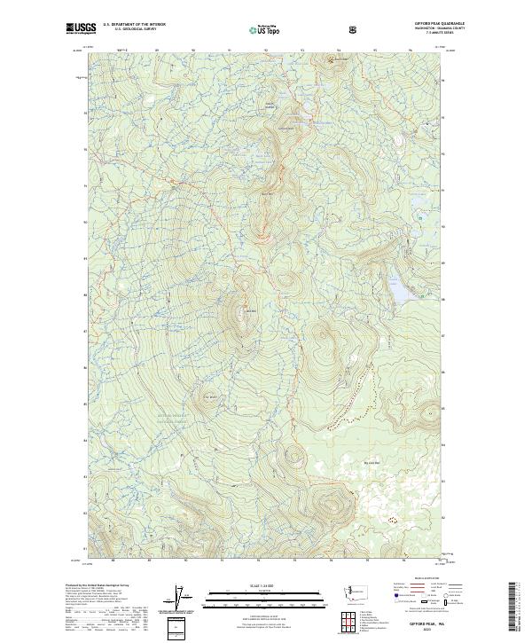 Gifford Peak topographic map thumbnail