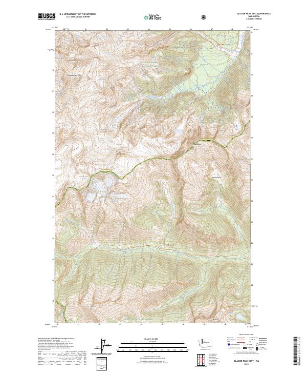Glacier Peak East topographic map thumbnail