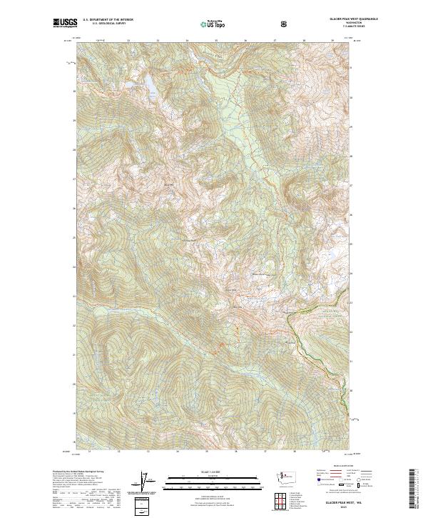 Glacier Peak West 2023 topographic map thumbnail