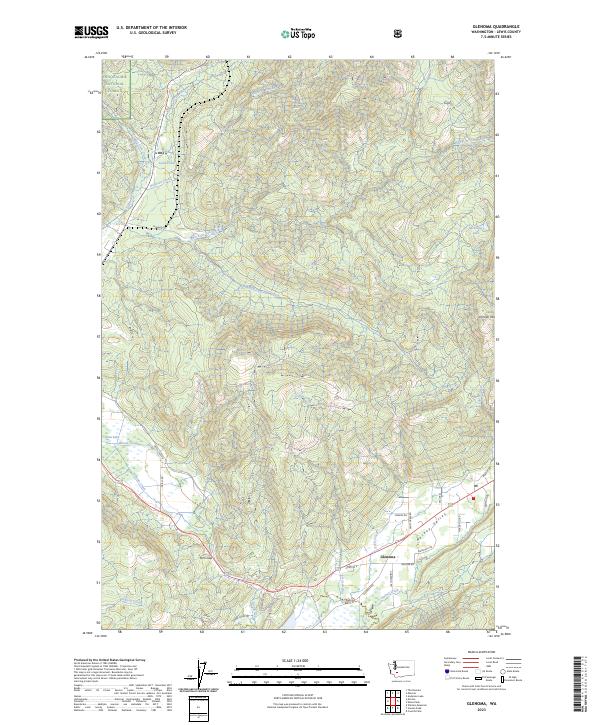 Glenoma topographic map thumbnail