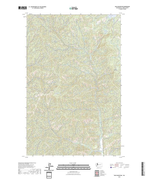Gold Mountain topographic map thumbnail