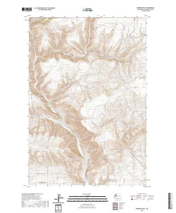 Goodnoe Hills topographic map thumbnail