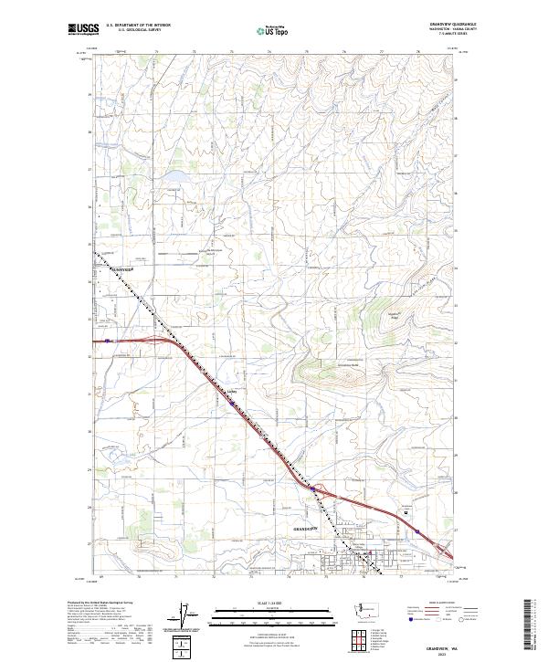 Grandview topographic map thumbnail