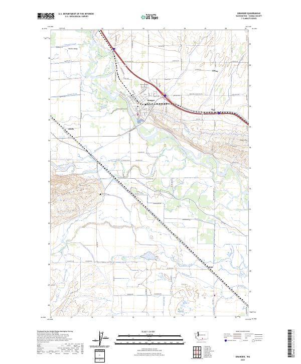 Granger 2023 topographic map thumbnail