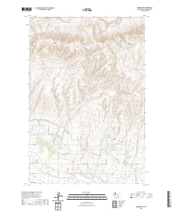 Granger NE topographic map thumbnail