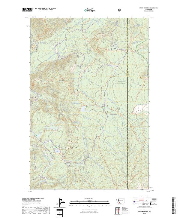 Green Mountain topographic map thumbnail