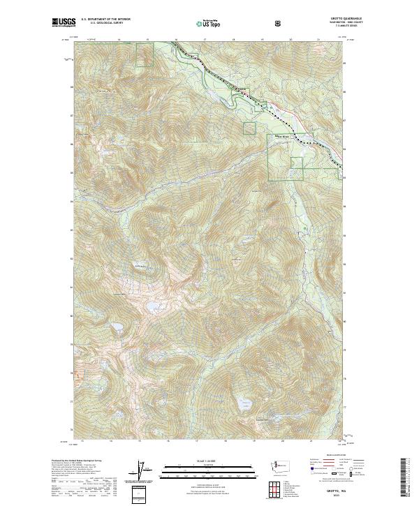 Grotto topographic map thumbnail