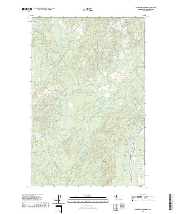 Gunderson Mountain 2023 topographic map thumbnail
