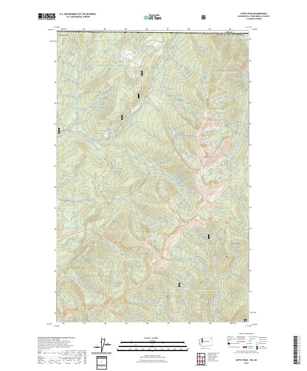 Gypsy Peak topographic map thumbnail