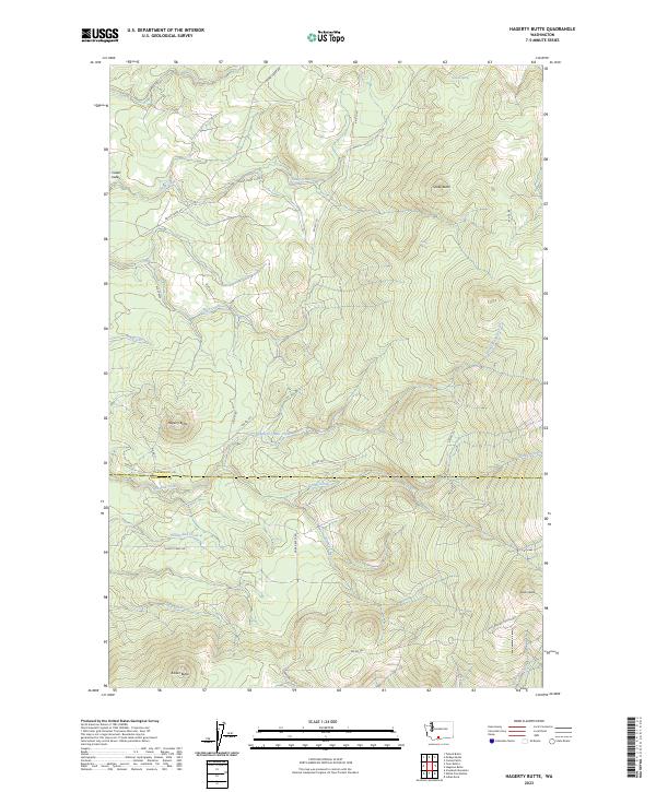 Hagerty Butte topographic map thumbnail
