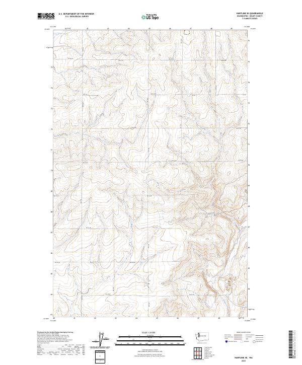 Hartline SE 2023 topographic map thumbnail