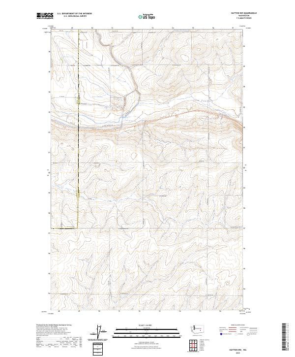 Hatton NW topographic map thumbnail