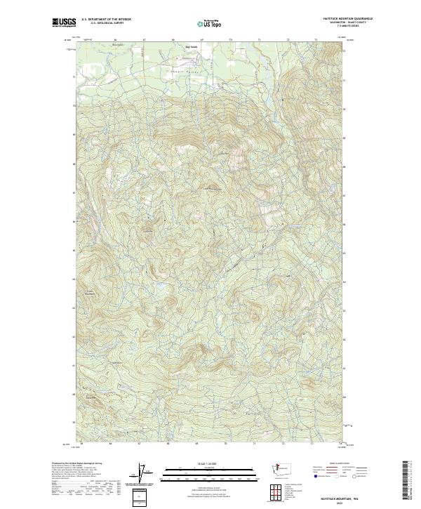 Haystack Mountain topographic map thumbnail