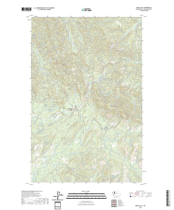 Hoko Falls 2023 topographic map thumbnail