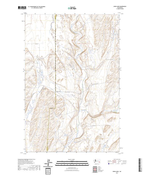 Honn Lakes 2023 topographic map thumbnail