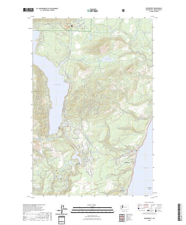 Hoodsport topographic map thumbnail