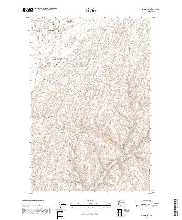 Hooper Lake 2023 topographic map thumbnail
