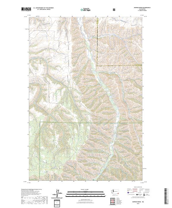 Hopkins Ridge topographic map thumbnail