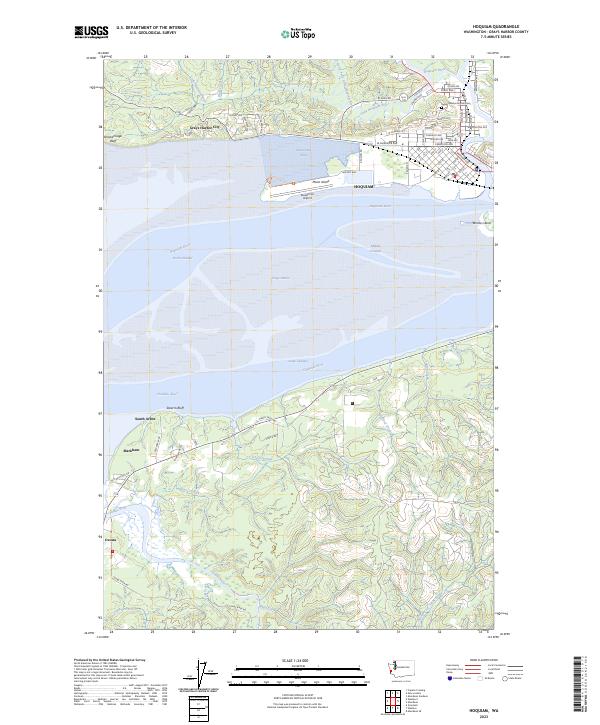 Hoquiam 2023 topographic map thumbnail
