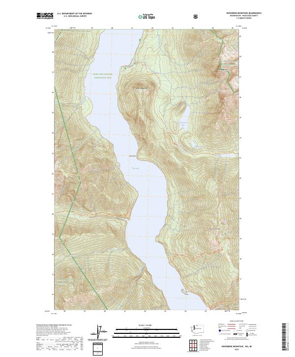 Hozomeen Mountain 2023 topographic map thumbnail